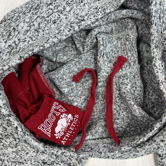 Roots Canada Women’s Gray Marled Fleece Crop Athletic Pull On Sweatpants XL - Picture 9 of 12